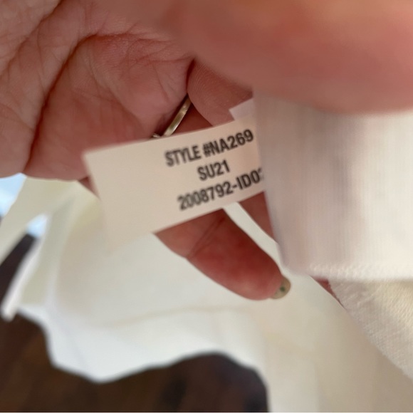 Madewell Linen & Cotton Side Button Midi Dress In Lighthouse White SIZE XS - Picture 12 of 14